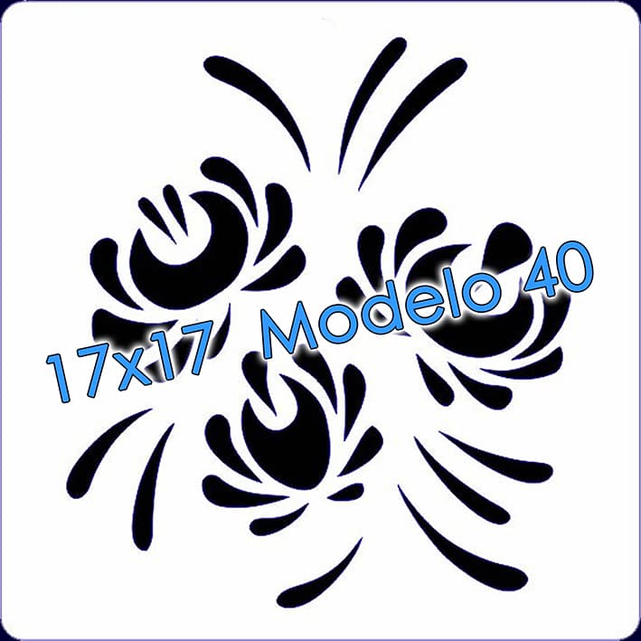 - Stencil 17x17cm Modelo 040 -